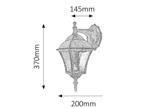 Záhradné svietidlo Rabalux 8391 1x60W E27 230V IP43